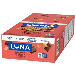 LUNA <b>Bar</b> - Nutz Over Chocolate Flavor Whole Nutrition Snack <b>Bars</b> - 1.69 oz. (15 Count) - Product Image 2