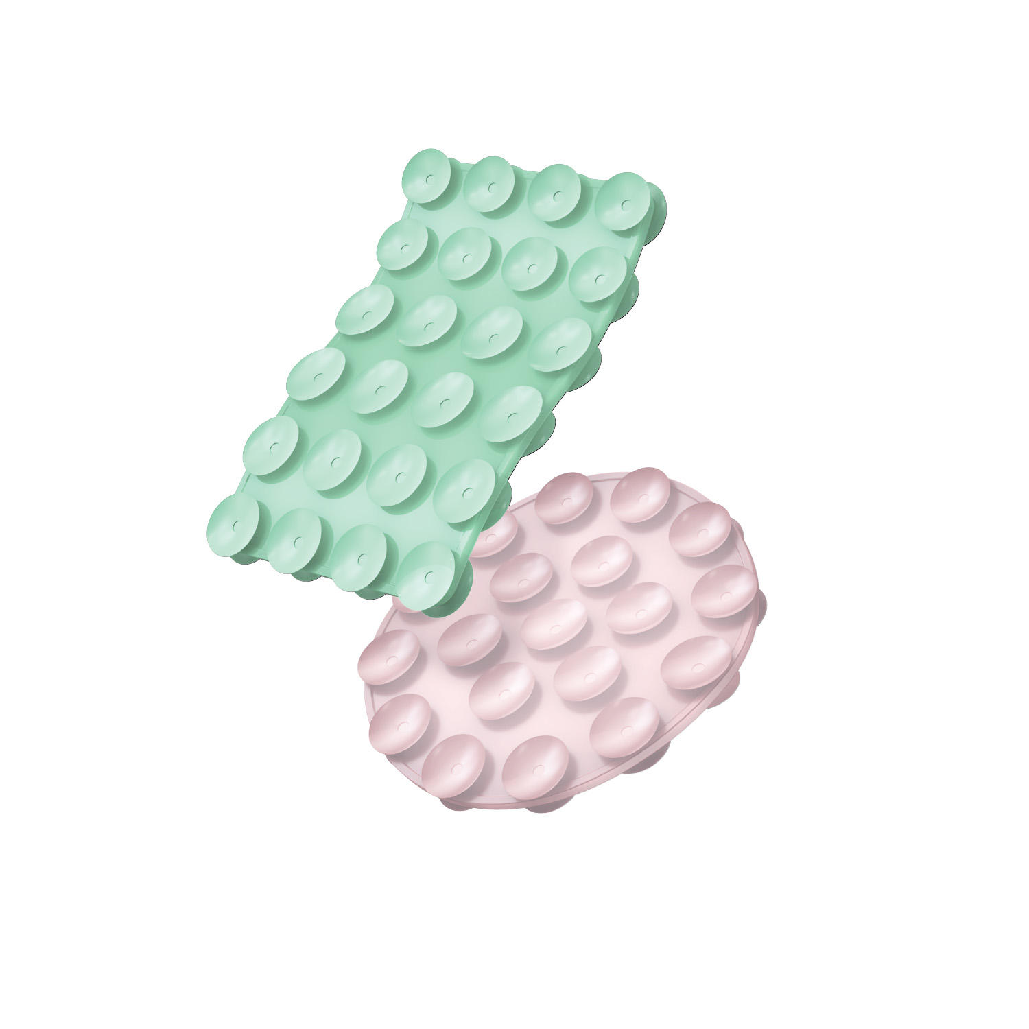 สีชมพู + เขียว