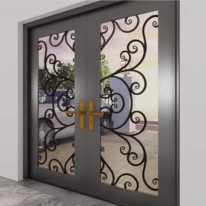 Puertas Modernas de Acero con Detalles Ornamentales, Diseño Posmoderno para Hogares de Lujo que Brindan Valor Duradero - Product Image 6