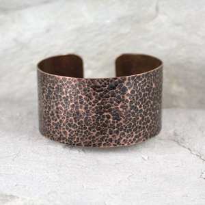 2005 Alaska western <b>copper</b> <b>bracelet</b> rainbow <b>copper</b> cuff flame painted Floral textured <b>Bracelet</b> Jewelry heavy weight <b>bracelet</b> - Product Image 4