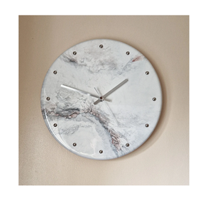 Los más vendidos Reloj de pared de mármol redondo vintage Casa de calentamiento Presente y reloj decorativo vintage de UF INTERNATION - Product Image 5