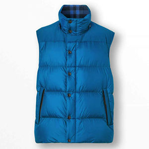 Chaqueta acolchada de invierno para hombre de la mejor calidad, abrigo brillante a la moda con cremallera y botones personalizados con cuello con capucha, tela de lona - Product Image 4