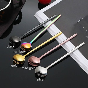 ช้อนชาหัวกลมด้ามบางช้อนขนาดเล็กเพรียวบางและมีสไตล์เหมาะสำหรับร้านกาแฟในบ้านหรืองานฝีมือจากอินเดีย - Product Image 4