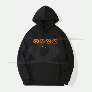 Sudadera con capucha extragrande para hombre con logotipo personalizado de felpa francesa informal de alta calidad con propiedades térmicas para Halloween de invierno - Product Image 4