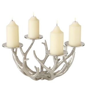 Bougeoir à quatre bougies fait main en maille avec support à plusieurs bougies électro-plaquées pour les taches décoratives à la maison - Product Image 5