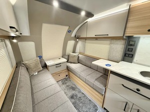 Phoenix Gray 4x4 Lightweight Travel Trailer Caravan Mini Modern Aluminum <b>Sticker</b> Design with Independent Suspension for Camping - Product Image 3