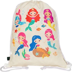 Mochila con cordón para niños, bolsas deportivas de PE para gimnasio para niñas/niños, lona con bolsillos - Product Image 3