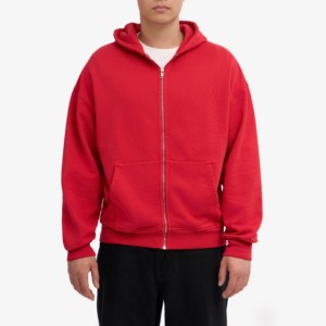 2025 sudaderas con capucha personalizadas para hombre 100% algodón pesado de gran tamaño Zip Up Drop Shoulder Pocket sudaderas con capucha en blanco funcionales para hombres - Product Image 5