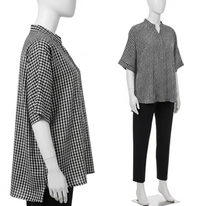 เสื้อเบลาส์ฤดูร้อนคอกลมผ้าเบาระบายอากาศได้ดีใส่สบายสวมใส่ได้ทุกวันเสื้อผ้าแฟชั่น - Product Image 4