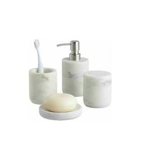 Distributeur Unique d'accessoires de salle de bain en marbre, bouteille de savon de luxe avec 4 pièces au meilleur prix - Product Image 1