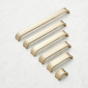 ที่จับเฟอร์นิเจอร์อลูมิเนียมสีดำสีทองสีเงินสำหรับตู้เสื้อผ้าลิ้นชักห้องนอน - Product Image 1