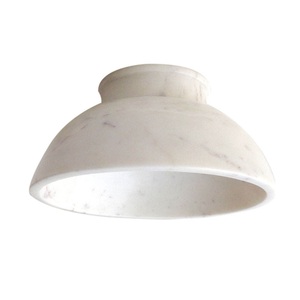 Bol à fruits élégant en marbre blanc avec base robuste, idéal pour la décoration intérieure et l'affichage de la table centrale du fournisseur de confiance - Product Image 6