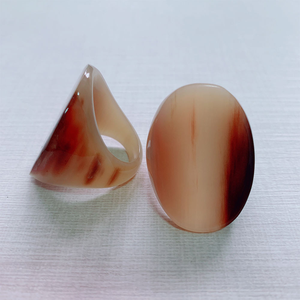 แหวนเขาควายทำมือเครื่องประดับหัตถกรรมลดกระหน่ำ - Product Image 4