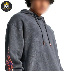 Vêtements d'extérieur Meilleur fournisseur Couleur différente Vêtements d'extérieur décontractés pour l'hiver Lavage facile avec col à capuche de la plus haute qualité Sweats à capuche délavés à l'acide - Product Image 5