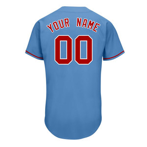 เสื้อเบสบอลสำหรับเยาวชนเสื้อ100% พิมพ์ลายธรรมดาระบายอากาศได้ผ้าโพลีเอสเตอร์ปักลายได้ตามต้องการ - Product Image 3