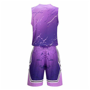 Tenue de basketball professionnelle pour homme adulte, fabriquée en usine, 100 % polyester, séchage rapide, sans manches, respirante, ensemble de vêtements de sport en promotion - Product Image 3