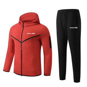 Men's Polyester Tracksuit for <b>Workout</b> and Casual Wear Breathable Zipper <b>Jacket</b> and Pants Set for Stylish Fitness and Performance - Product Image 1