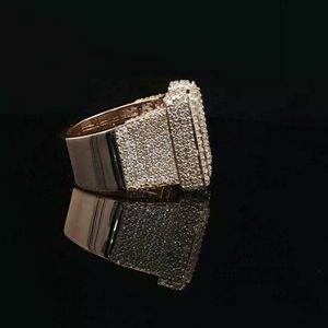 Alphabet N glacé diamant naturel personnalisé luxe romantique Hip-Hop Style bague de fiançailles et anniversaire @ Sheetal Diamonds - Product Image 2