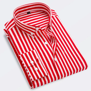 Man <b>Shirt</b> Men's <b>Shirts</b> Men's Striped Long Sleeve Dress <b>Shirt</b> Slim Button up Tops for Office Dinner <b>Party</b> - Product Image 2