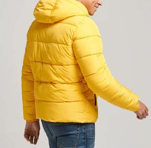 Bulk Wholesale Plus Sizes <b>Men</b> Reversible Hooded Puffer <b>Jacket</b> Winter Windproof Waterproof Breathable Zipper Print <b>Cargo</b> Pocket - Product Image 2