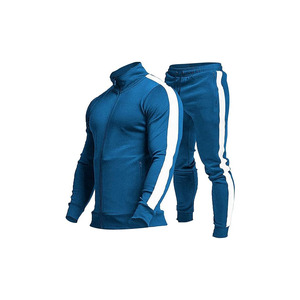 TEZO Survêtements actifs décontractés pour hommes, jogging de sport à fermeture éclair complète, ensembles de survêtements de course athlétique 2 pièces avec fermeture éclair - Product Image 1