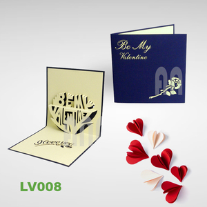 Invitación de Boda 3D Personalizada con Rosa Pop-Up, Caja de Papel Hecha a Mano, Estilo Navidad, Regalo Romántico, Estilo Troquelado - Product Image 3