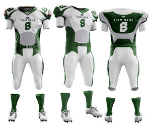Uniformes de fútbol americano con logotipo personalizado para hombre, aparejos TWILL, pantalón acolchado, sublimación, ropa deportiva, camisetas, número de fabricación americana - Product Image 2