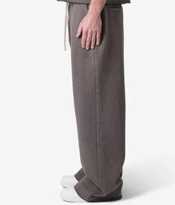 Dark Wash Men's Pants <b>Stacked</b> Flared <b>Jogger</b> Sweatpants Custom OEM French Terry Casual Wear Elastic Waistband <b>Jogger</b> For Men - Product Image 4