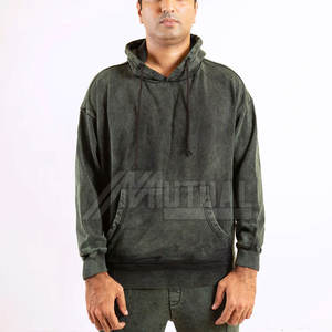 ชุดวอร์มสำหรับผู้ชายซักแบบเป็นกรดดีไซน์แบบลำลองเป็นมิตรกับสิ่งแวดล้อม - Product Image 2