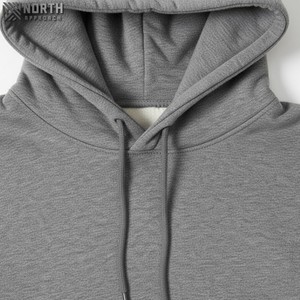 Sweats à capuche courts personnalisés en coton/polyester épais pour hommes sweat-shirt de haute qualité pullover vierge surdimensionné pour hommes 450 gsm - Product Image 4