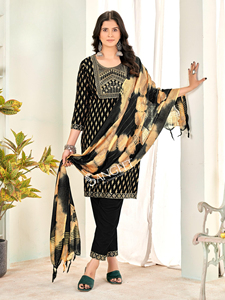Material bordado Chinnon secado rápido Kurti secuencia trabajo Salwar Kameez ropa India paquistaní diseñada para ocasiones de fiesta - Product Image 2