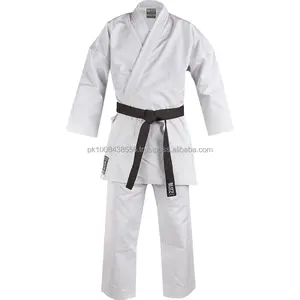 Kualitas Baik Custom Seragam Karate Pria Putih 100% Katun Seragam Karate Gi Anak-anak Seragam Karate