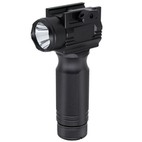 Lunette laser point rouge portable Masterway MM-Grip-1 en aluminium avec lampe torche tactique 10x 1000 lumens, étanche IPX-6, visibilité 150M
