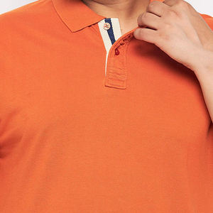 เสื้อโปโลผ้าฝ้ายแขนสั้นสำหรับผู้ชาย, เสื้อโปโลผ้าฝ้าย100% ระบายอากาศได้ดีเสื้อโปโลทรงพลัสไซส์ - Product Image 6