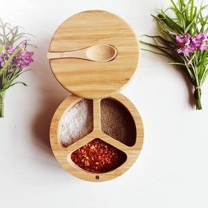 Caja de Especias Tradicional de Madera con Tapa Transparente para un Acceso Rápido a las Especias, Caja de Masala de Madera Ecológica - Product Image 5