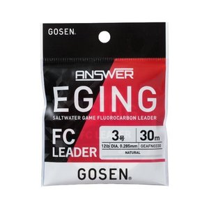 GOSEN ANSWER Eging FC Leader สายตกปลา 30 ม. (รุ่น: 1.75/2/2.5/3) - Product Image 2