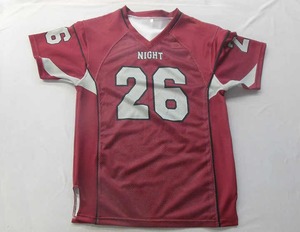 OEM Service High Quality Custom Made 100% <b>Polyester</b> American Football Digital Print Breathable Anti-Bacterial Wholesale Plus - Product Image 5