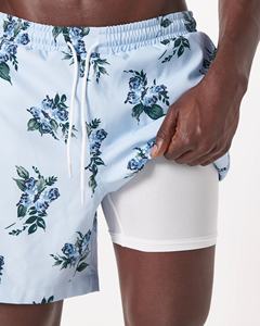 Pantalones cortos de playa con cordón para hombre, precio al por mayor, secado rápido, tela Oxford de poliéster 100%, ropa de playa de calidad superior - Product Image 2