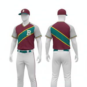 Nouvelle conception Ensemble uniforme de baseball Tissu léger Maille respirante Séchage rapide Vêtements d'équipe athlétique - Product Image 4