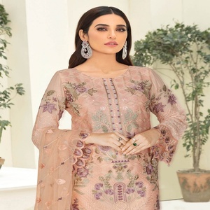 Ramsha NAYAB 3 vestidos de fiesta de gasa de lujo para adultos elegantes y hermosos trajes de boutique de 3 piezas - Product Image 4