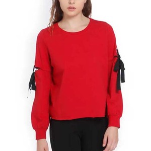 Nueva sudadera de invierno, camisa con diseño de logotipo personalizado, venta al por mayor, sudaderas de moda de Color rojo de calidad Premium para mujer 2025 - Product Image 6