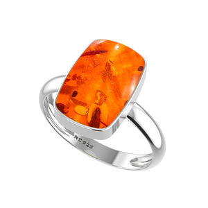 Bague de fiançailles unisexe en argent sterling 925, sertie de pierres, forme poire ovale, style classique, finition haut de gamme, bague à énergie positive - Product Image 4