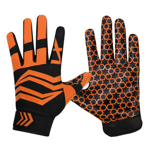 Meilleure vente de gants de récepteur de football Gants de football américain pour adultes et jeunes avec doigt complet Imprimé et design personnalisés - Product Image 1