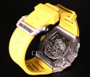 นาฬิกาเพชรสีเหลืองระดับไฮเอนด์สำหรับผู้ชายนาฬิกาผู้ชายประดับด้วยเพชรธรรมชาติ - Product Image 3