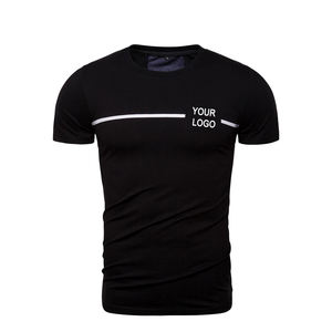 2025 marca superior Hip Hop Streetwear cuello redondo Camiseta hombres 100% algodón personalizado impreso ecológico Casual verano moda - Product Image 3