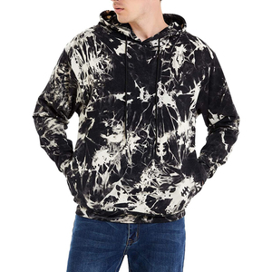 Sweat-shirt à capuche décontracté pour homme, tie-dye intégral, personnalisé, de haute qualité, sweat-shirts et pulls basiques en coton mélangé de haute qualité - Product Image 2