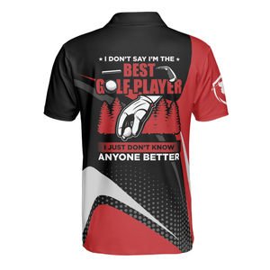Polo de golf personnalisé de haute qualité personnaliser le logo polo de golf de sport en polyester 100% à séchage rapide pour hommes - Product Image 6