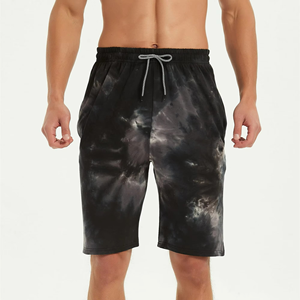 2024 nuevo diseño Tie Dye Shorts para hombres en tela de algodón 100% cordón cintura personalizado al por mayor nueva llegada ropa Casual - Product Image 1