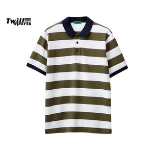 Camiseta Deportiva a Rayas para Hombre TWILL SPORTS 2026, Manga Corta, Informal, Verano, Cómoda, Tela de 300g, Nuevo Diseño Atractivo - Product Image 1