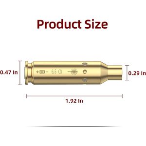 Laser de visée EZshoot 6,5 cm, laser rouge pour la chasse, avec corps en laiton et batterie incluse - Product Image 4